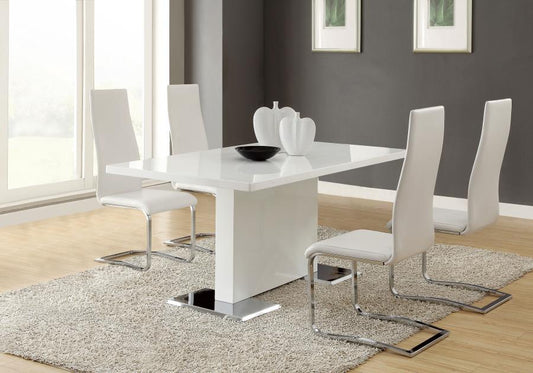 Anges Dining Table Set High Gloss