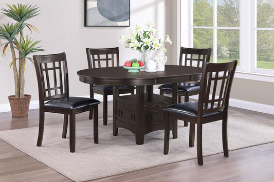 Lavon Oval Extension Leaf Dining Set Medium