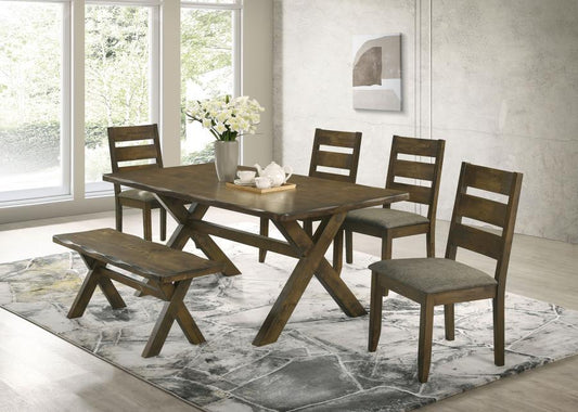 Alston Rectangular Dining Table Set Knotty Nutmeg