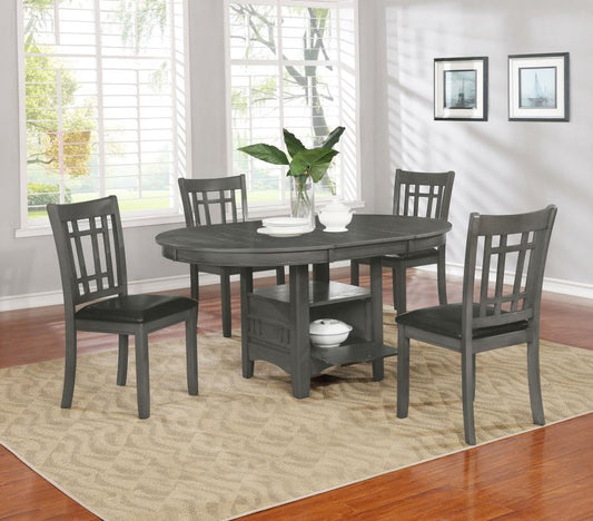 Lavon Oval Extension Leaf Dining Set Medium