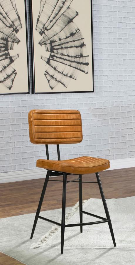 Partridge Leather Counter Chair (Set of 2)