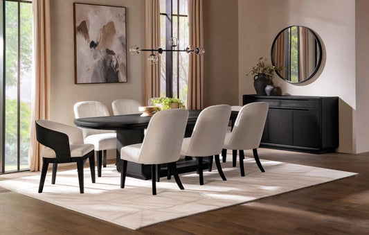 Leandro Rectangular Dining Table Set Burnished