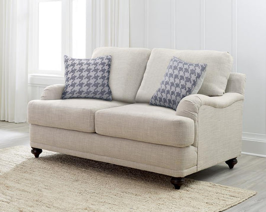 Glenn Upholstered English Arm Loveseat