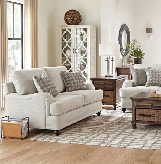 Glenn Upholstered English Arm Loveseat