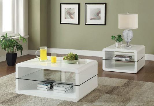 Elana Coffee and End Table Set High Gloss
