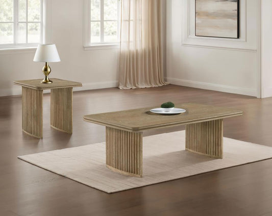 Adina Wood Coffee Table Set