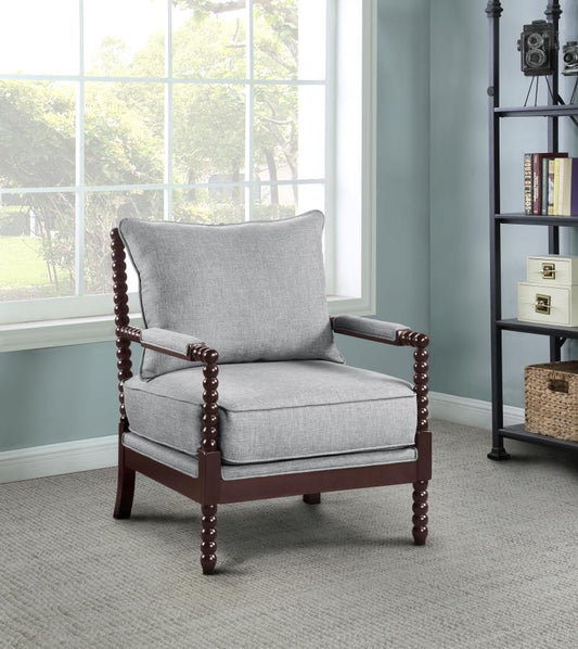 Blanchett Upholstered Bobbin Accent Chair