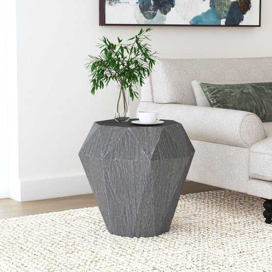 Jacinto Octagonal Solid Wood Side Table