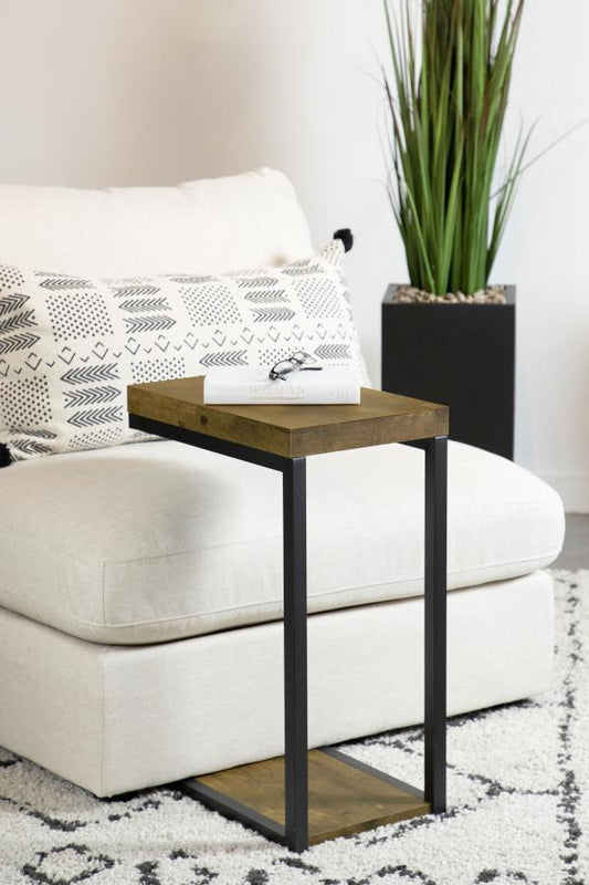Beck Engineered Wood C-Shape Sofa Side Table