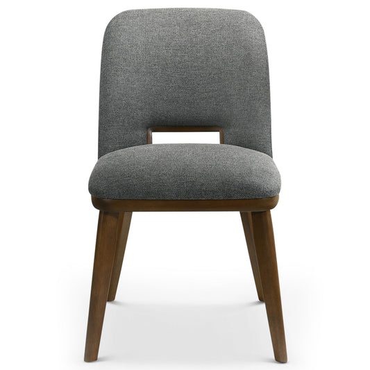 Blaken Dark Grey Fabric Dining Chair (Set Of 2)