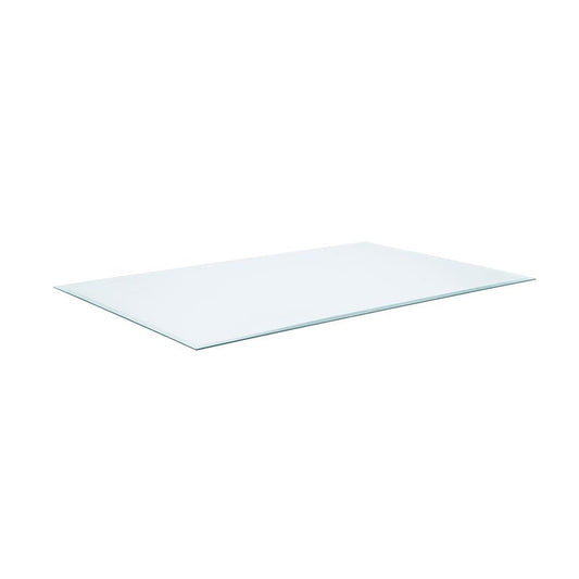 52x27-inch 6mm Rectangular Clear Tempered Glass Top