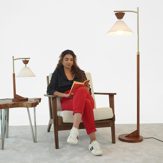 Zensa Brown Floor Lamp