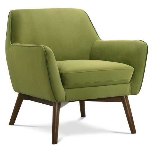 Panom Pistacho Green Velvet Lounge Chair