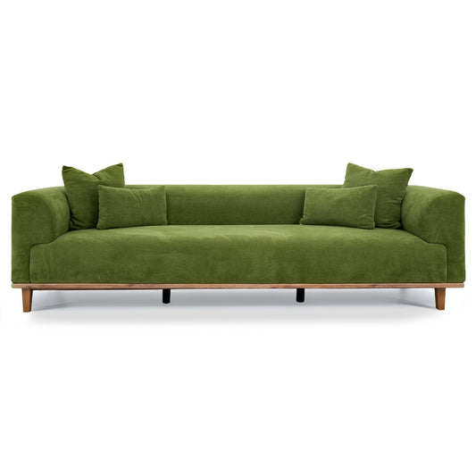 Richardson Green Velvet Sofa