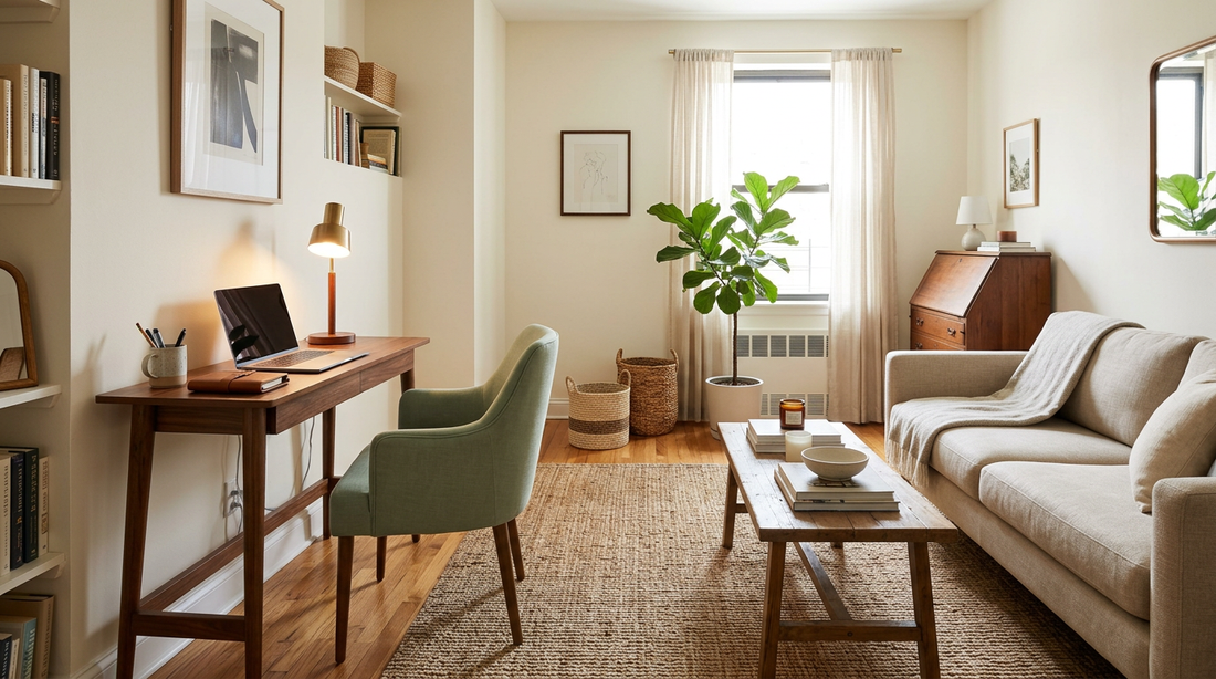 Creating a Home Office in Your Living Room Without Ruining the Vibe