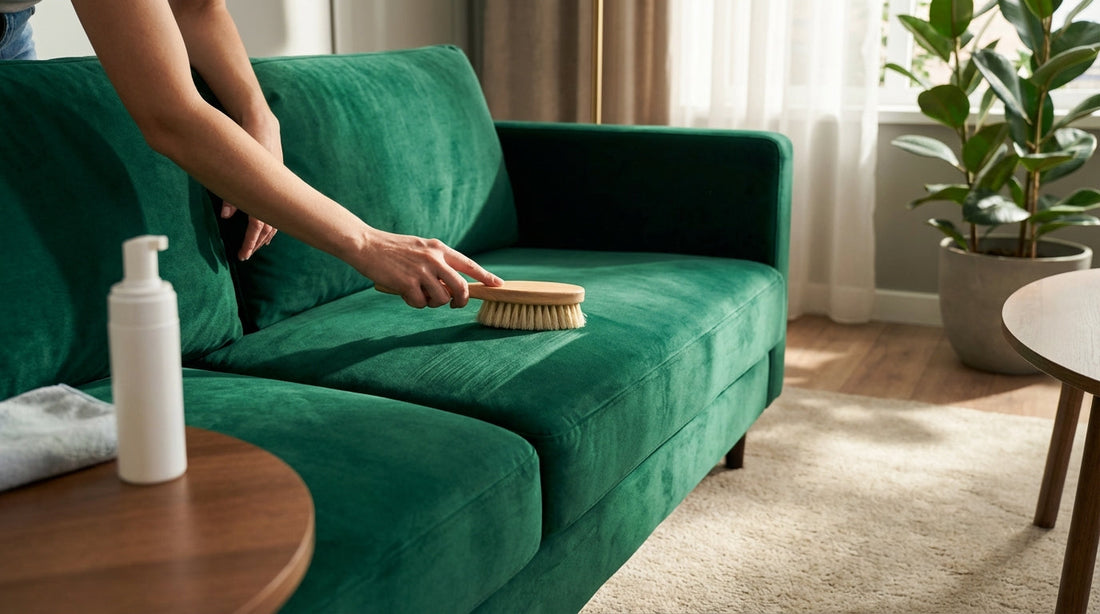 How to Clean and Maintain a Velvet Sofa (Without Ruining It)