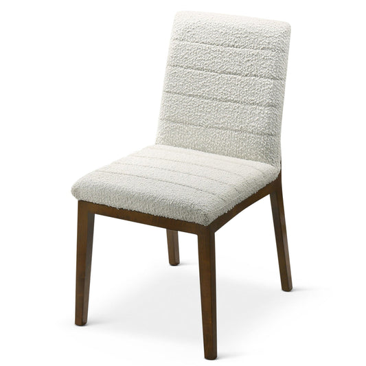 Isley White Boucle Dining Chair