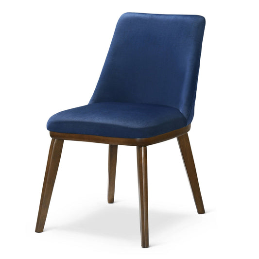 Cloud Navy Blue Velvet Dining Chair