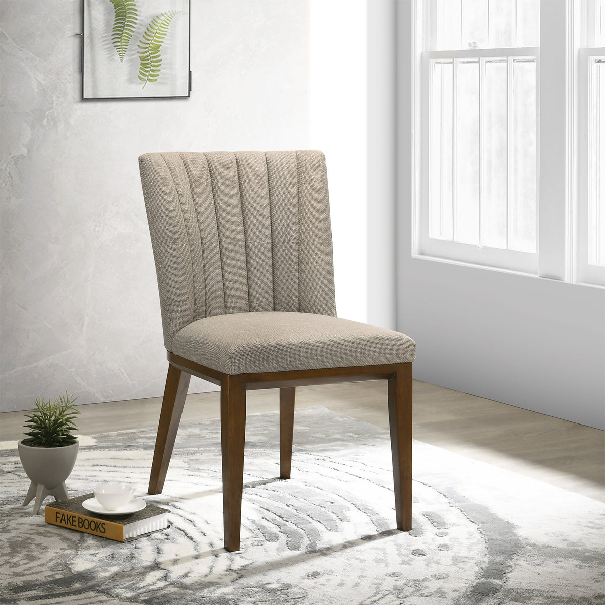 Elm Cream Fabric Dining Chair