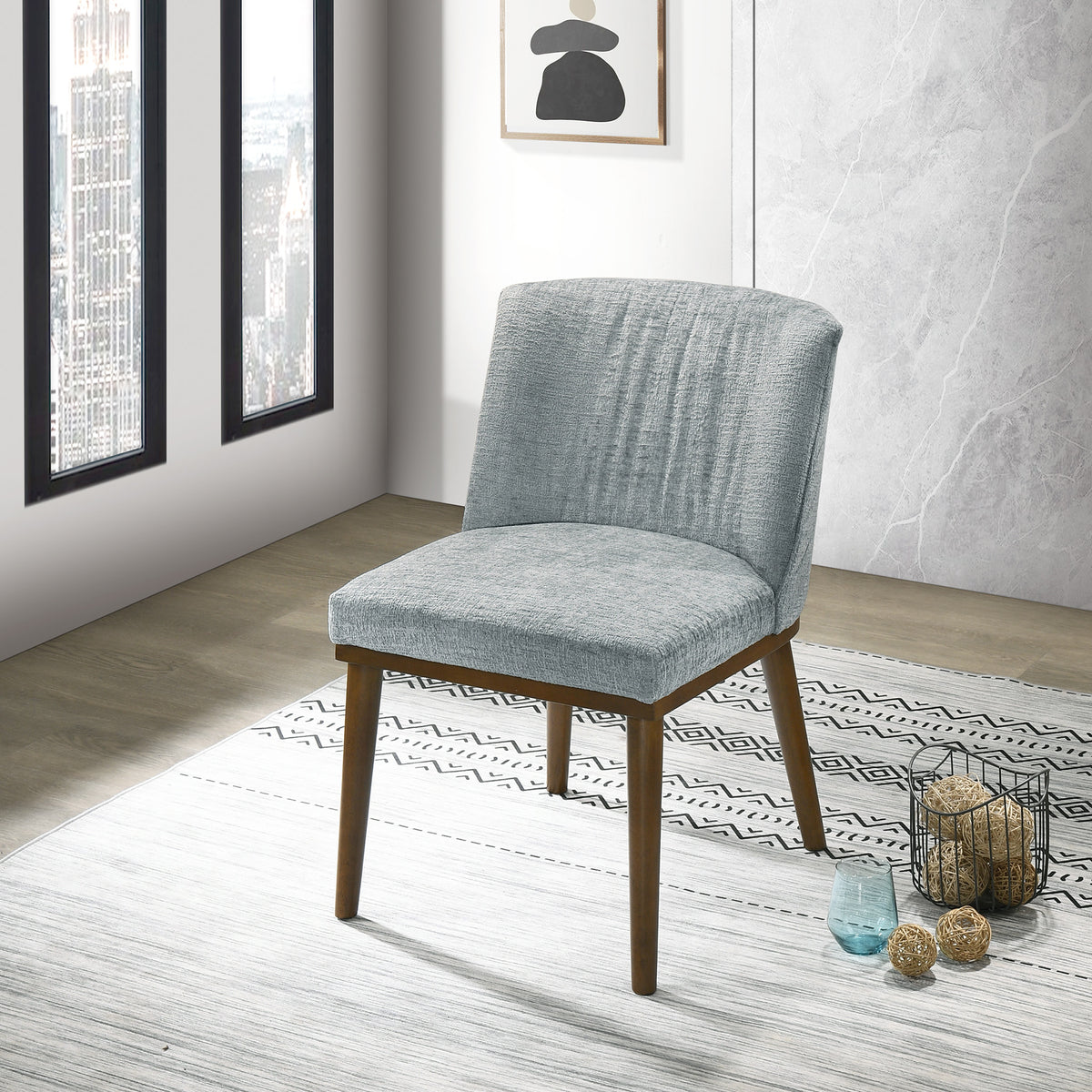 Dalby Grey Fabric Dining Chair