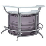 Dallas Curved Freestanding Home Bar Cabinet