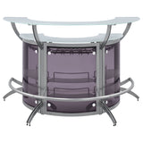 Dallas Curved Freestanding Home Bar Cabinet