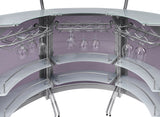 Dallas Curved Freestanding Home Bar Cabinet