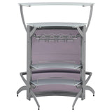 Dallas 2-shelf Curved Freestanding Home Bar Cabinet