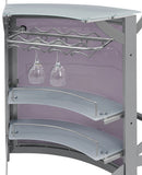 Dallas 2-shelf Curved Freestanding Home Bar Cabinet