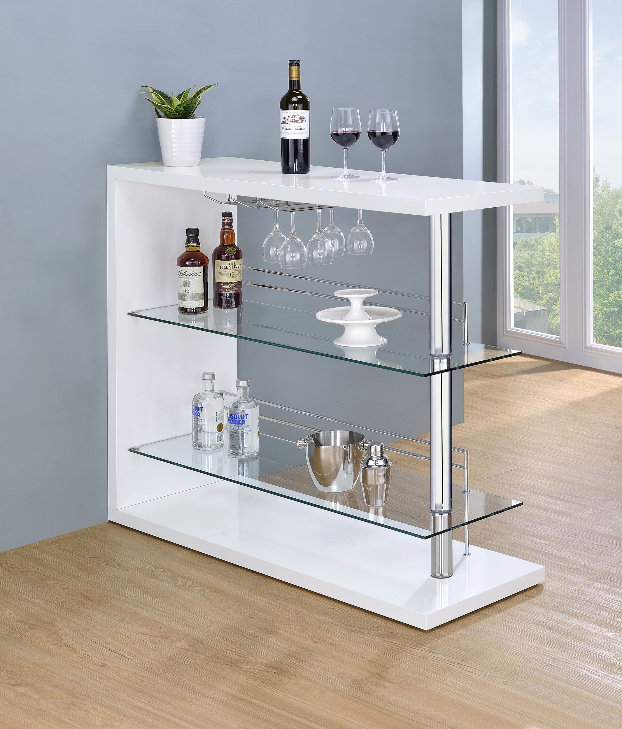 Prescott Rectangular Home Wine Table High Gloss