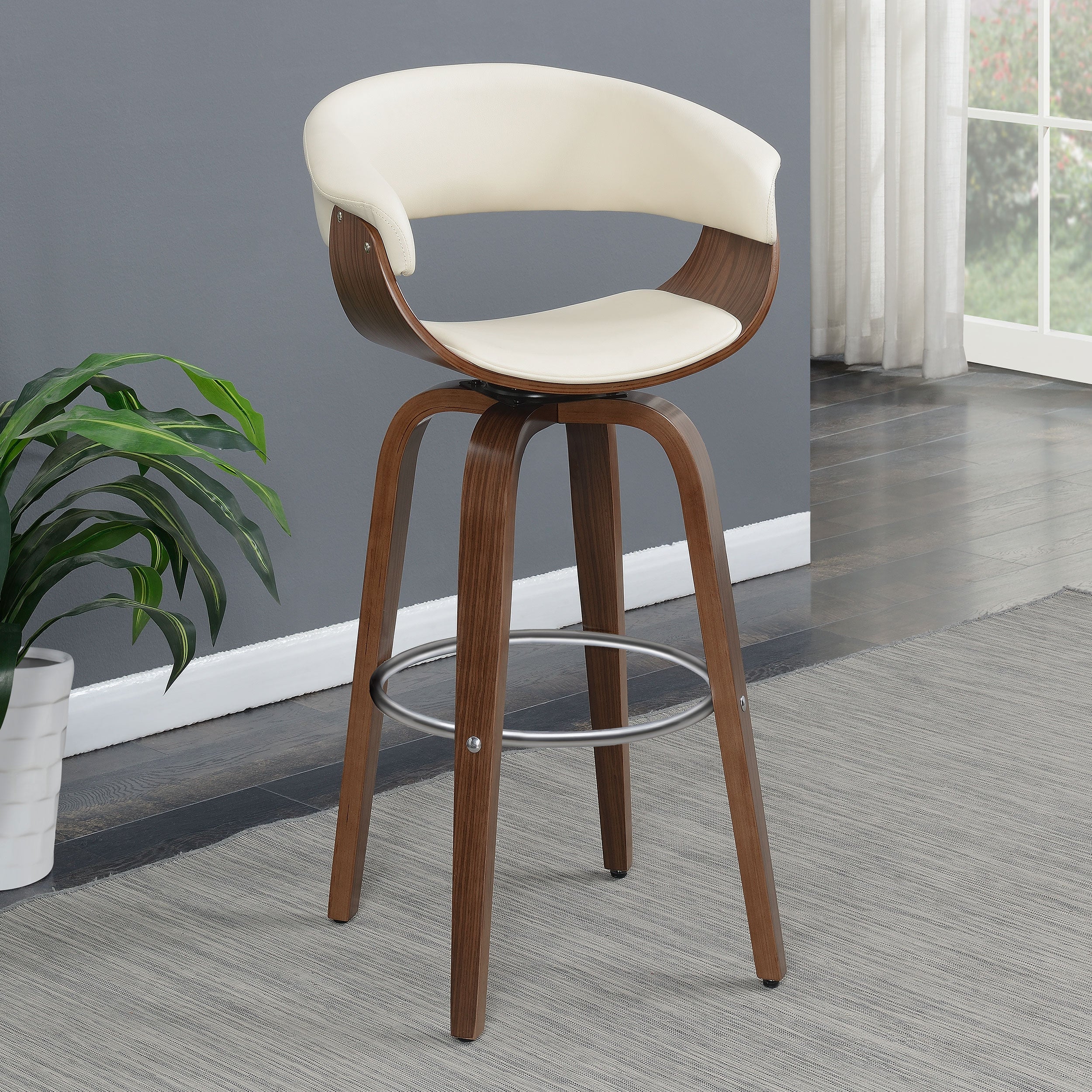 Zion Upholstered Swivel Bar Stool