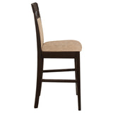 Gabriel Closed Back Counter Chair Cappuccino (Set of 2)