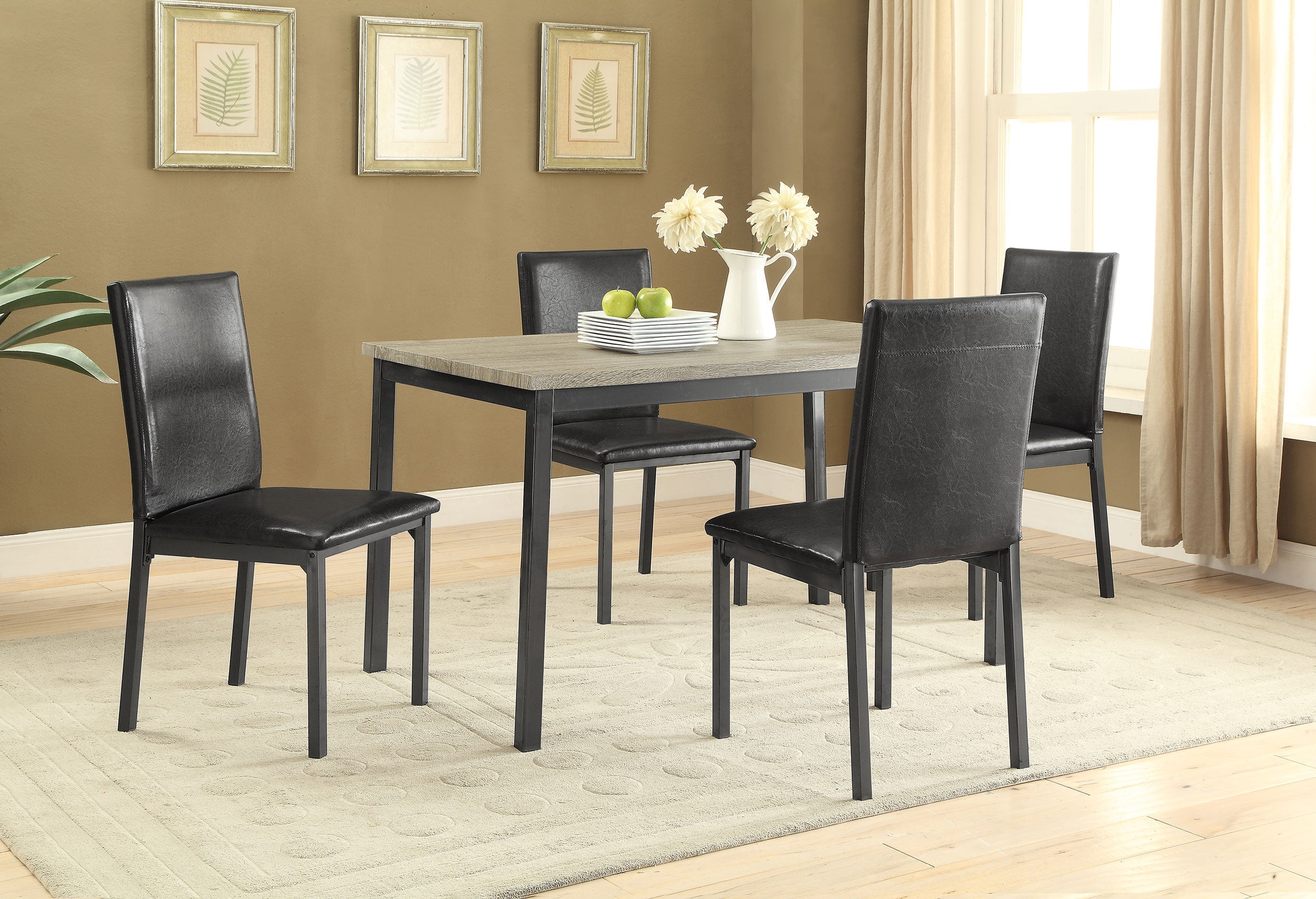 Garza Rectangular 48-inch Engineered Wood Dining Table Grey