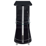 Adolfo Rectangular 2-tier Home Bar Table High Gloss