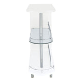 Adolfo Rectangular 2-tier Home Bar Table High Gloss