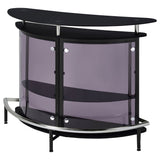 Amarillo Freestanding Glass Top Home Bar Wine Cabinet