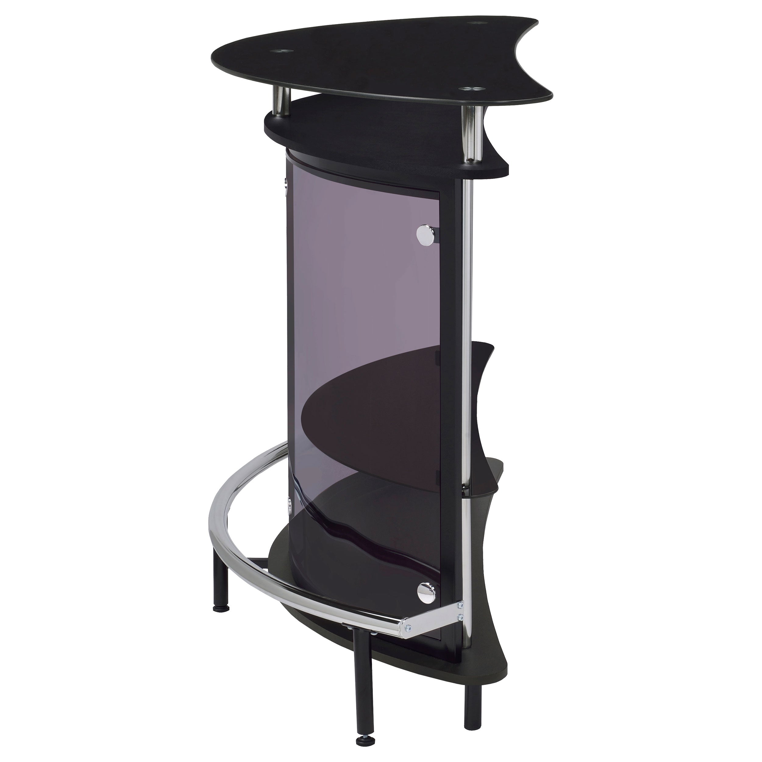 Amarillo Freestanding Glass Top Home Bar Wine Cabinet