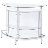 Amarillo Freestanding Glass Top Home Bar Wine Cabinet