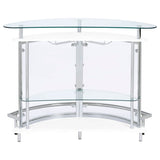 Amarillo Freestanding Glass Top Home Bar Wine Cabinet