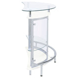 Amarillo Freestanding Glass Top Home Bar Wine Cabinet