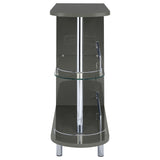 Adolfo Rectangular 2-tier Home Bar Table High Gloss