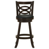 Calecita Wood Swivel Bar Chair Cappuccino (Set of 2)