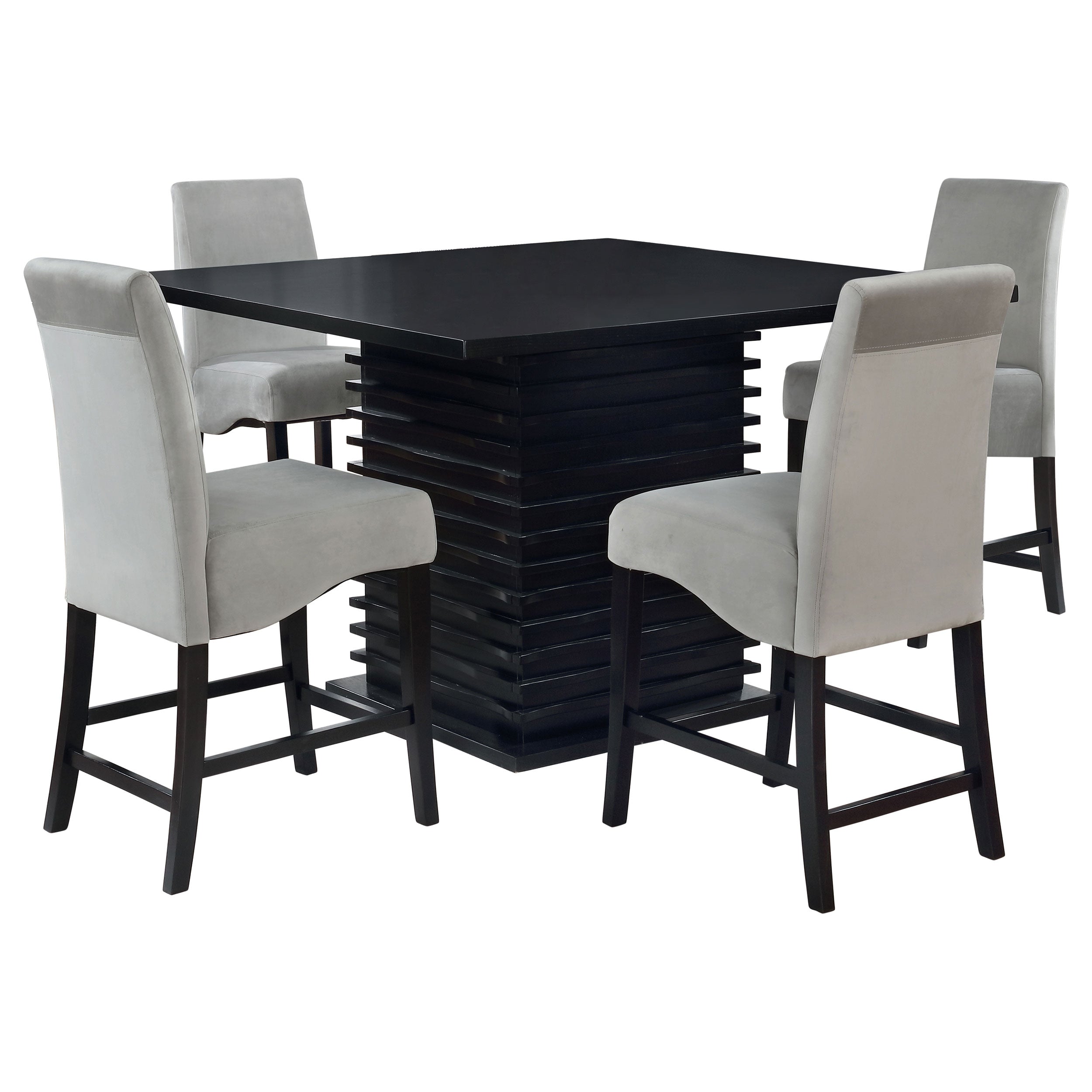 Stanton Square Counter Height Dining Table Set Grey