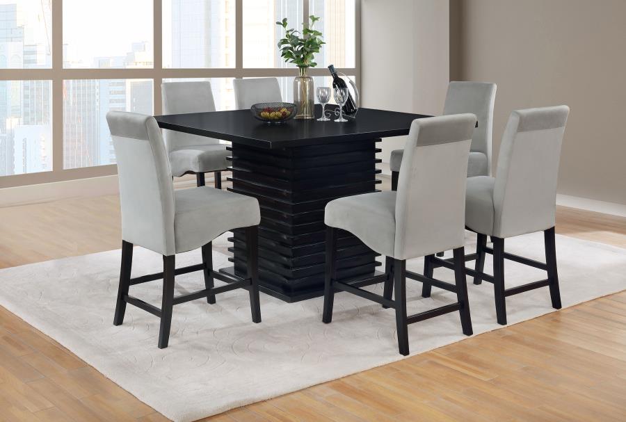 Stanton Square Counter Height Dining Table Set Grey