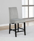 Stanton Velvet Upholstered Counter Chair Grey (Set of 2)