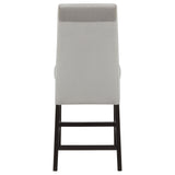 Stanton Velvet Upholstered Counter Chair Grey (Set of 2)