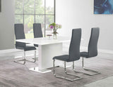 Anges Dining Table Set High Gloss