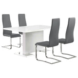 Anges Dining Table Set High Gloss