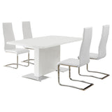 Anges Dining Table Set High Gloss
