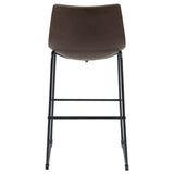 Michelle Upholstered Bar Chair Brown (Set of 2)